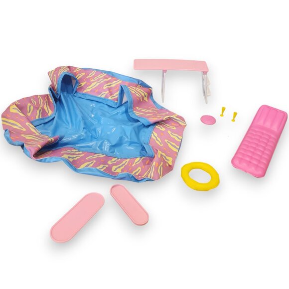 Vintage Barbie Hawaiian Fun Pool Playset & 1985 Arco Patio Set - Picture 3 of 6